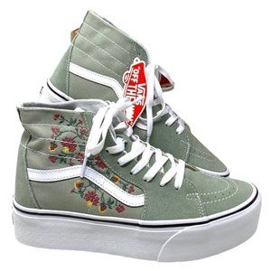 VANS Sk8-Hi Tapered Shoes Platform Women Floral Desert Suede Canvas VN0A7Q5PUDP